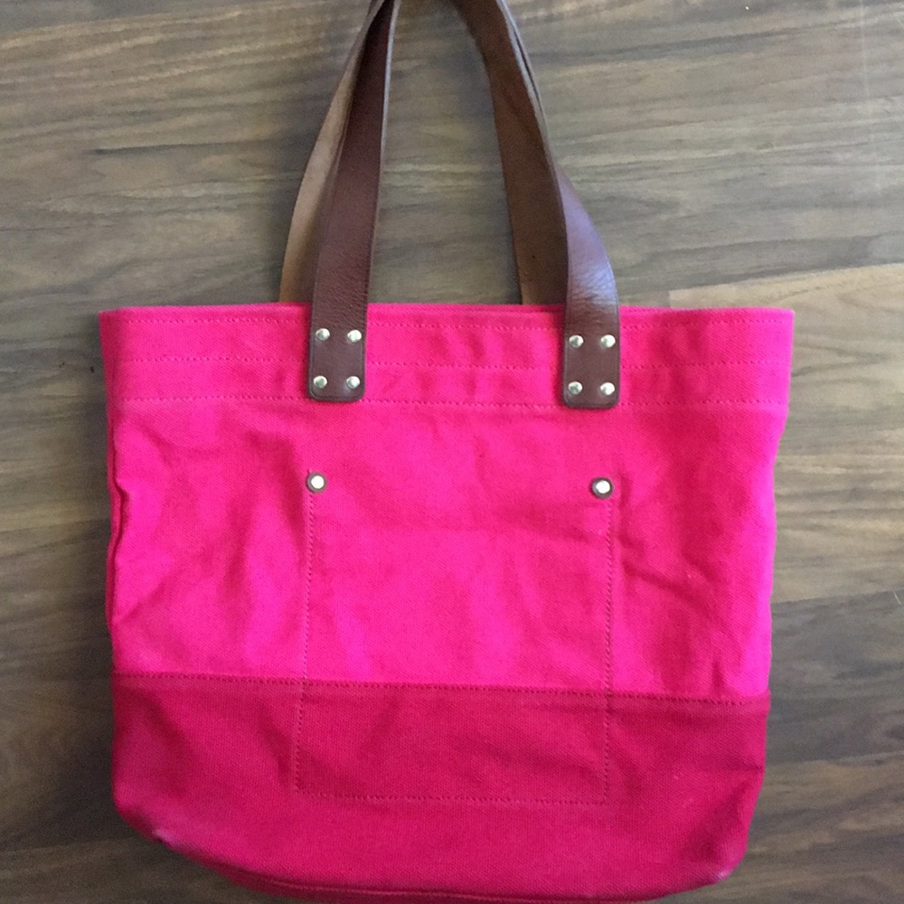 Cole Haan hot pink tote heavy cotton - Picture 6 of 8